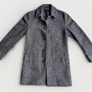 Banana republic wool tweed coat in brown